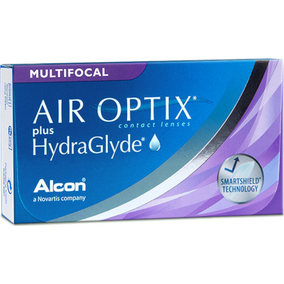 Air Optix plus HydraGlyde Multifocal (6 lentillas)