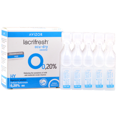 Avizor Lacrifresh Ocu-Dry Unidosis 0,20% (20x 0,4ml)