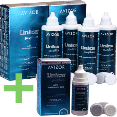 Avizor Unica Sensitive (4x350ml) - Pack Ahorro 6 meses