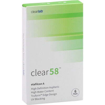 clear 58 (6 lentillas)