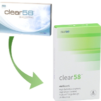 clear 58 (6 lentillas)