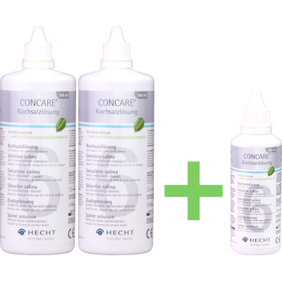 Concare Solución Salina Pack Ahorro (2x 360ml + 1x 100ml)