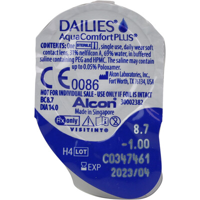 Dailies AquaComfort Plus 90 lentillas ahorra comprando online