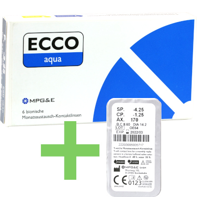 ECCO aqua T (6 lentillas) + 1 lentilla extra - Oferta de prueba
