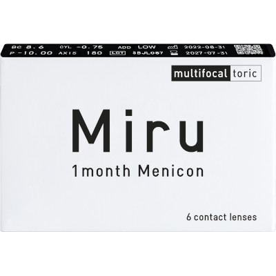 Miru 1 month Menicon Multifocal Toric (6 lentillas)