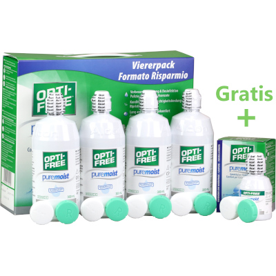 Opti-Free PureMoist Pack Ahorro (4 x 300ml)