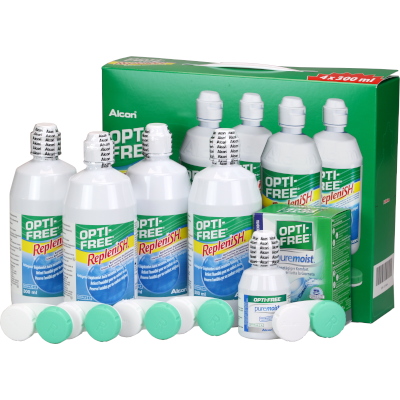 Opti-Free RepleniSH Pack Ahorro (4 x 300ml)
