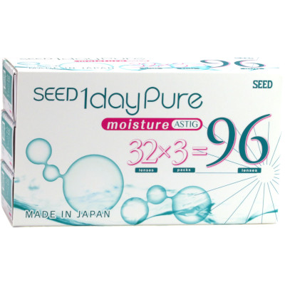 SEED 1day Pure Moisture for Astigmatism (96 lentillas)