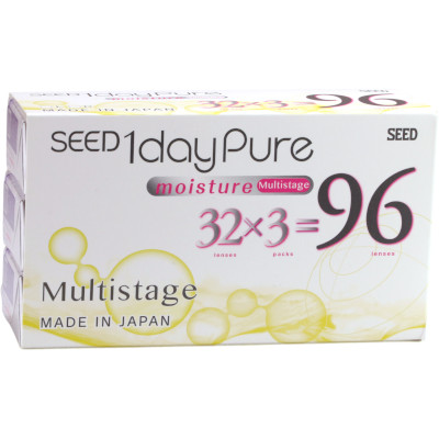 SEED 1day Pure Moisture Multistage (96 lentillas)